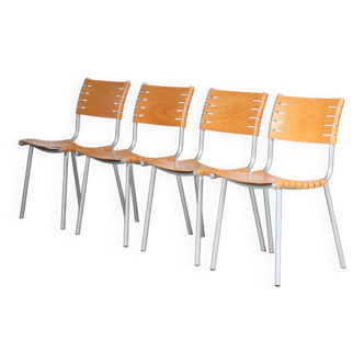 1980s Set of dining chairs by Ruud Jan Kokke for Harvink, Netherlands