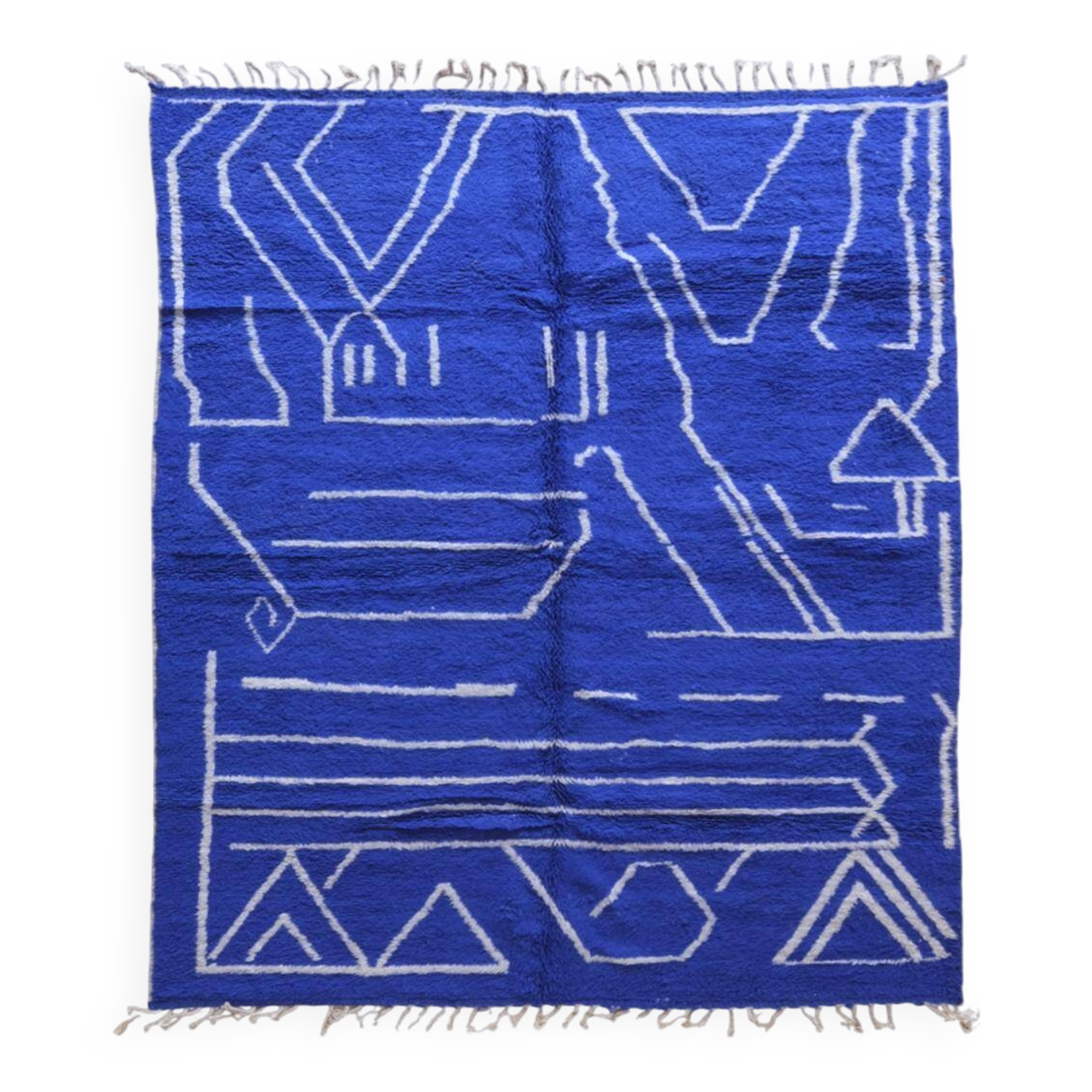Tapis Bleu du Maroc - 303 x 246 cm