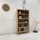 Vintage bookcase in solid oak.