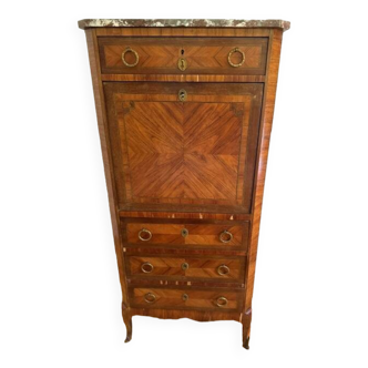 Secretary desk with marquetry flap
