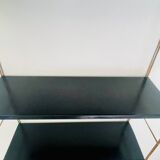Modular vintage wall shelf, metal and brass circa 1960s