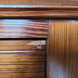 Secretary concealed in ragpicker in zebrano and marble