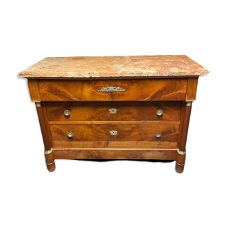 Commode empire acajou blond
