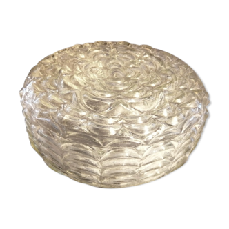 Glass ceiling light moulded 50 26 cm