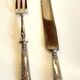 Silver-plated cutlery set with Minerva helmet, Paris