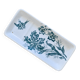 Ravier soap dish 19th century ironstone signed Moulin des Loups "Orchids"