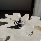Silver-plated teapot with black handle