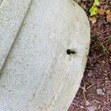 Pair of large fiber cement planters