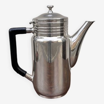 Nickel-plated Art Deco teapot jug, Germany, 1930s.