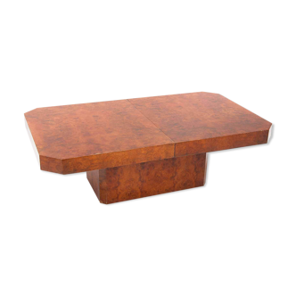 Loupe wooden coffee table for Mario Sabot, 1970