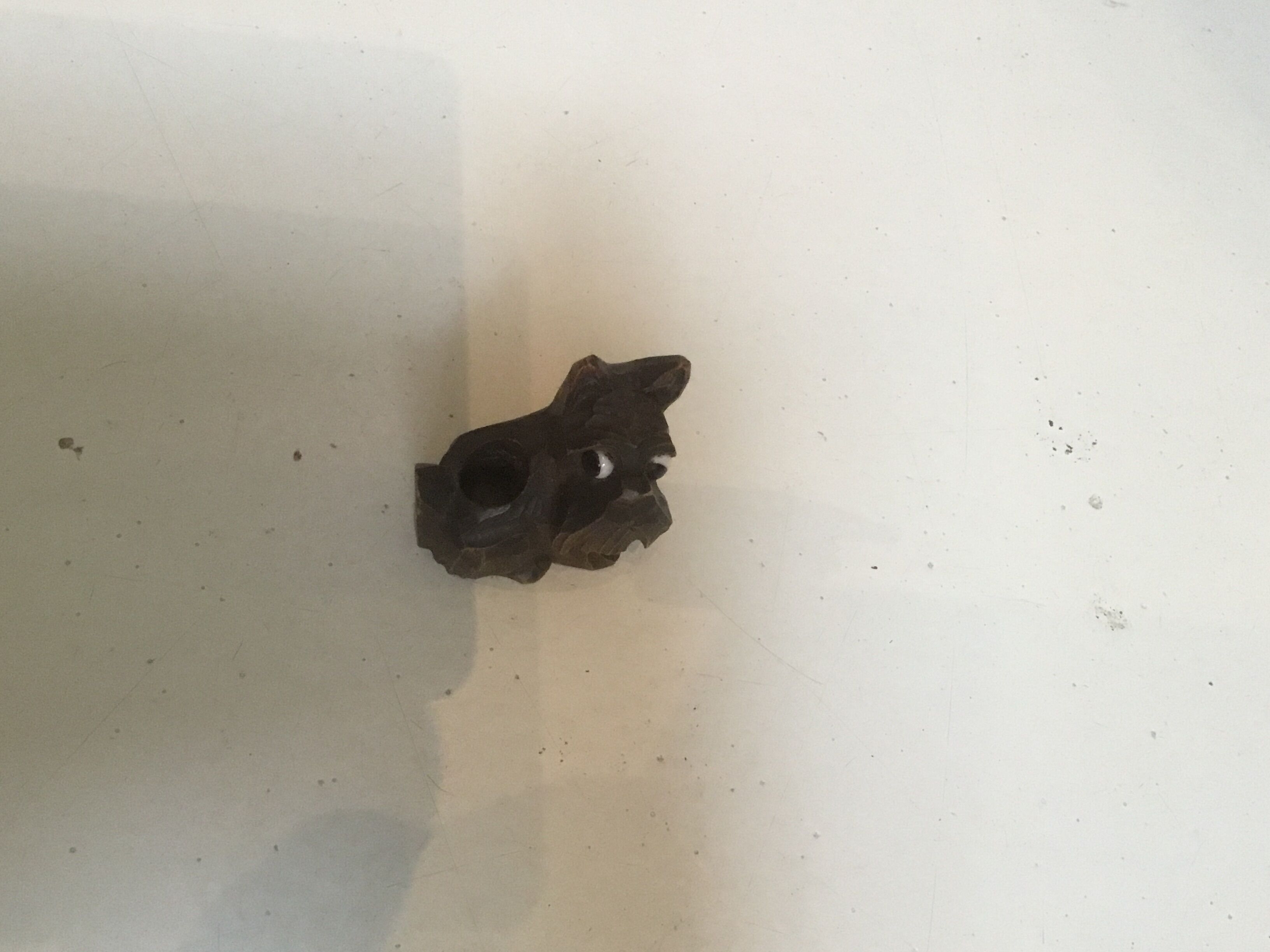 Candle holder dog art deco