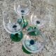 Retro Alsatian glasses x4