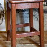 Workshop stool in old solid wood