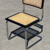 Vintage Cesca chair style b32 model in chrome and black