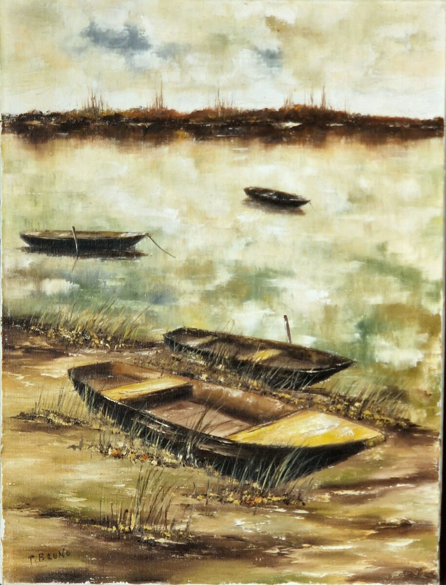 Bords De Loire Par Pierre Bruno XXe