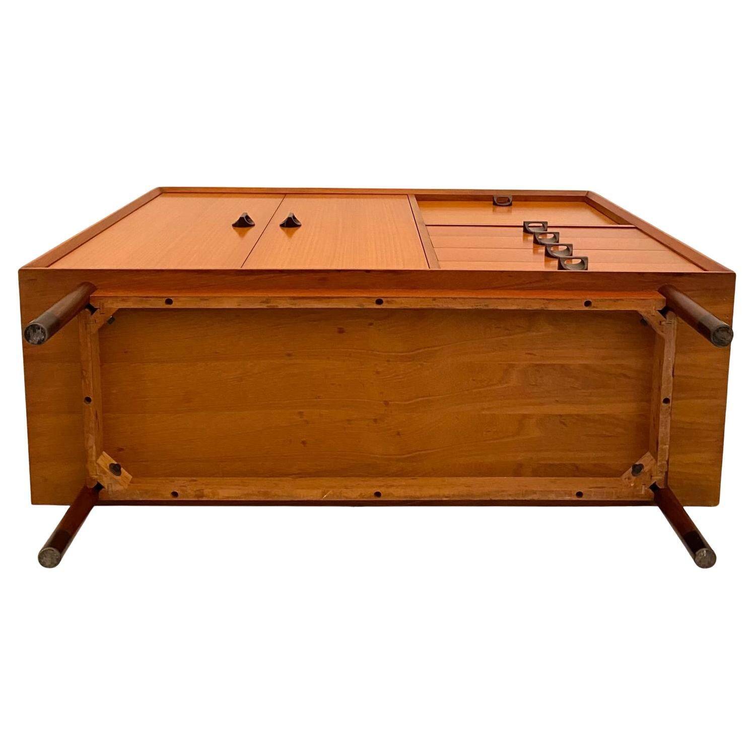 Midcentury Modern, Beech wood cabinet,  FARAM, Italy 1960 's