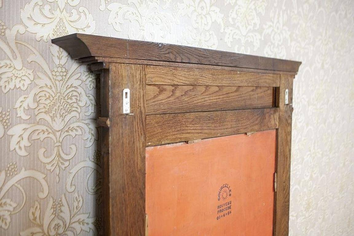 Renaissance Revival Mirror in Brown Oak Frame, 1950s