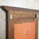 Renaissance Revival Mirror in Brown Oak Frame, 1950s