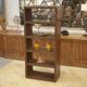 Studded faux leather shelf