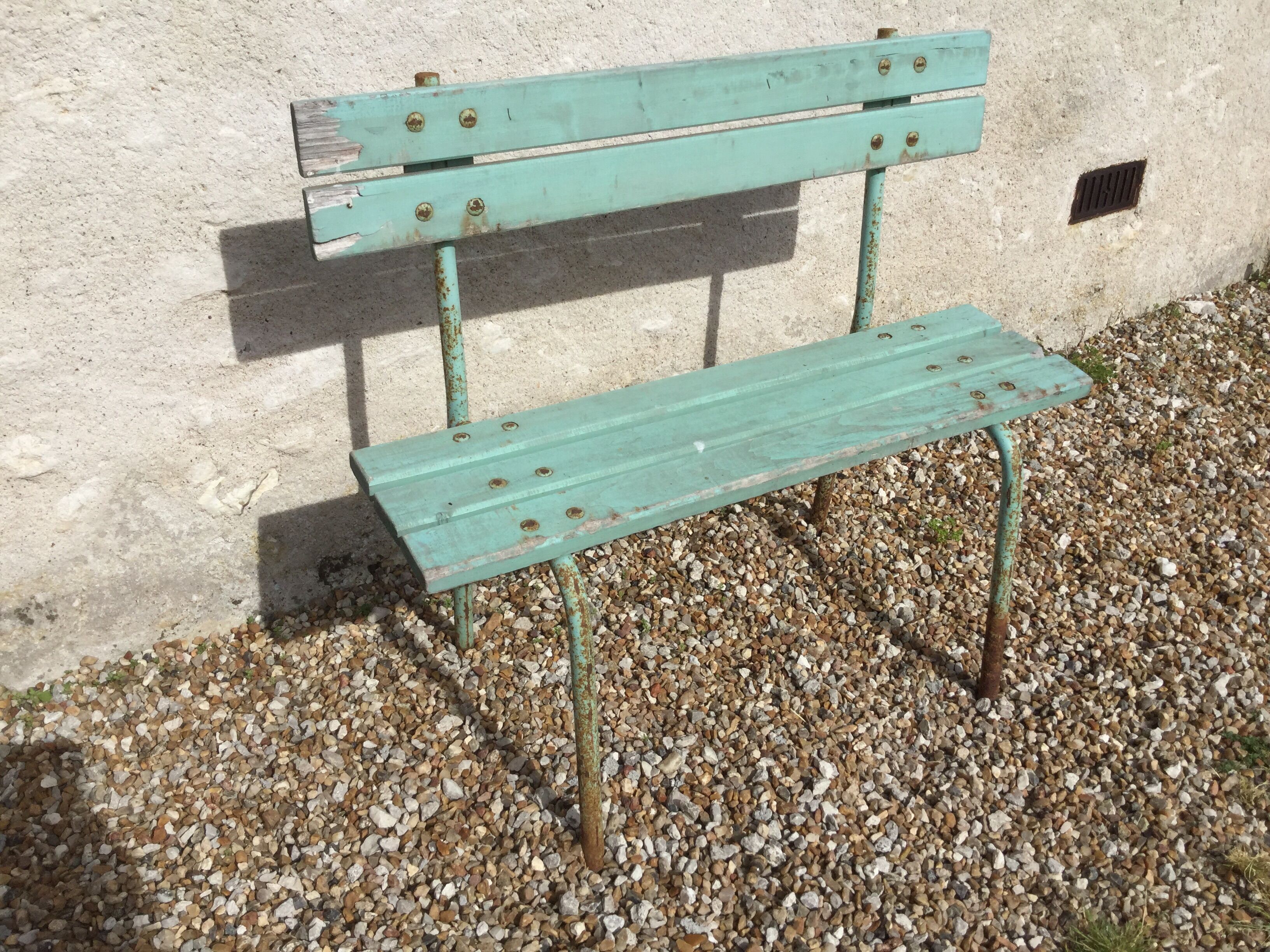 Vintage garden bench 50s