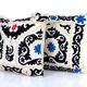 Set of 2 vintage embroidered cushion covers 53x56 cm