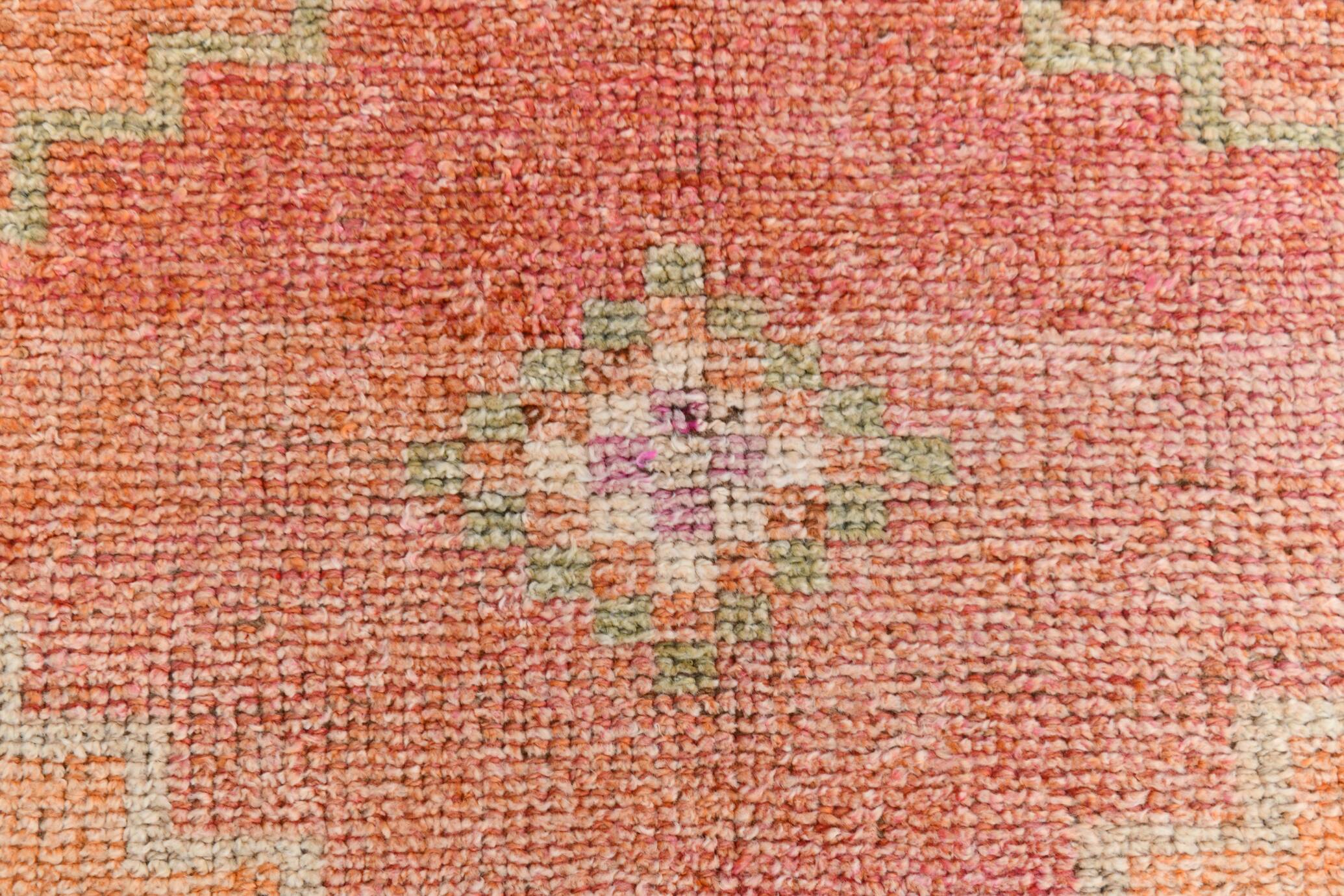 Tapis de couloir turc orange citrouille 3x10, 91x321 cm