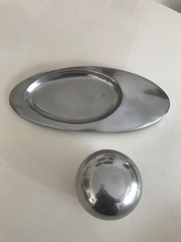 tray and ball stainless steel free form 70s