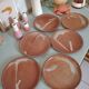 Lot tasses et soucoupes en grès vintage