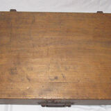 Old wooden suitcase
