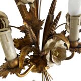 Applique vintage blé 'doré' avec fleurs : style français