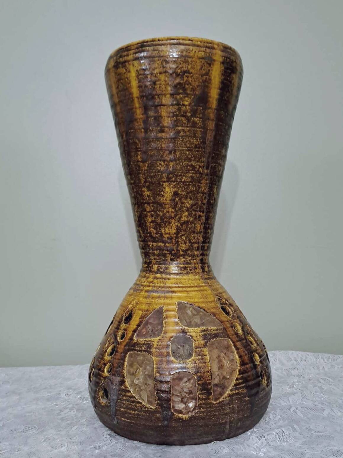 Danish ceramic lamp vase Berte Jessen