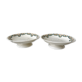 Duo of potters earthenware New Givors model "Rita" 30s