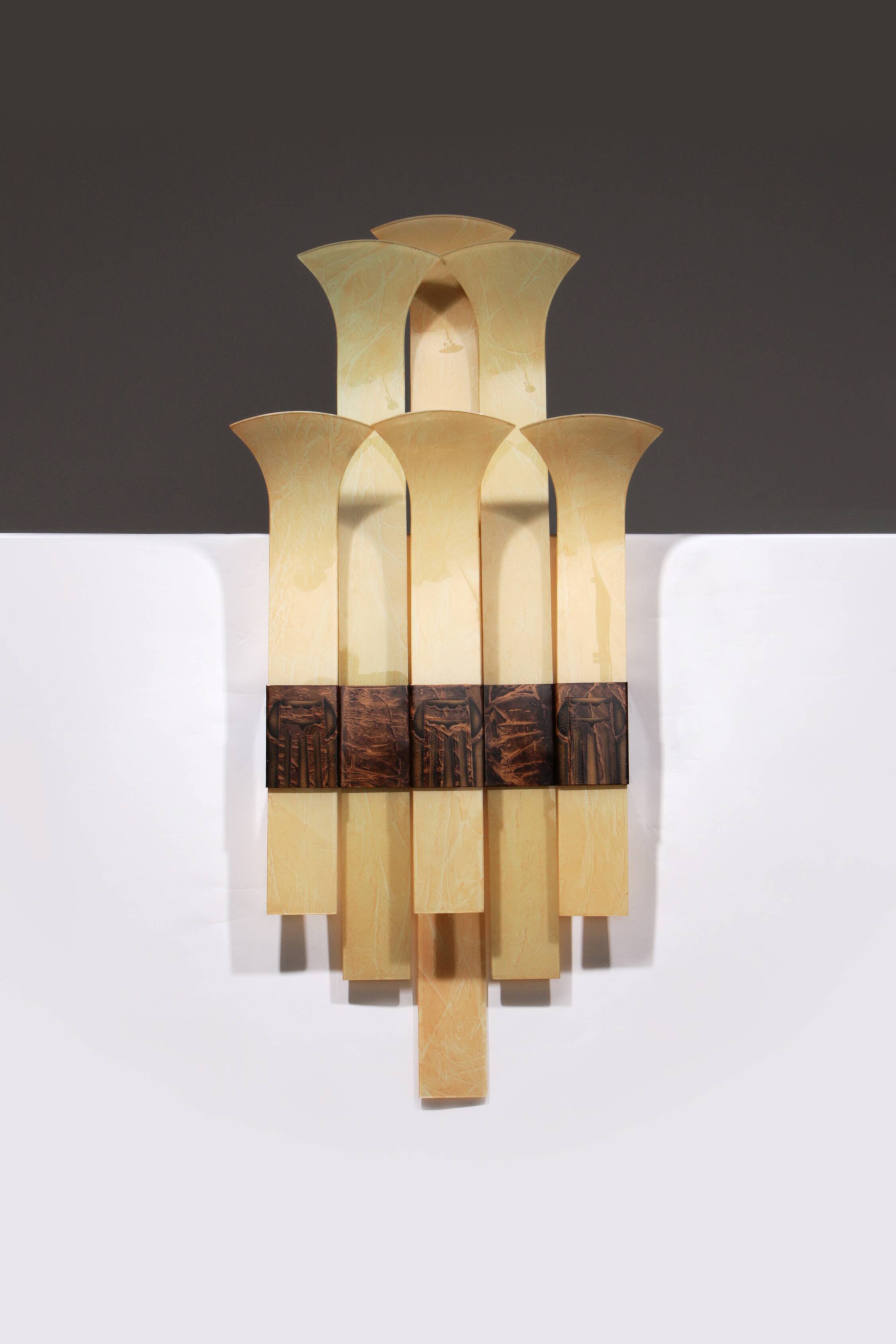 Very large, rare wall lamp from the Thalia Theater IJmuiden, 1930