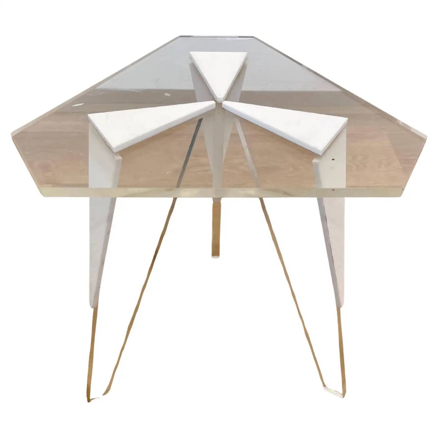 Small mid-century design Lucite side or flower table, 1970s