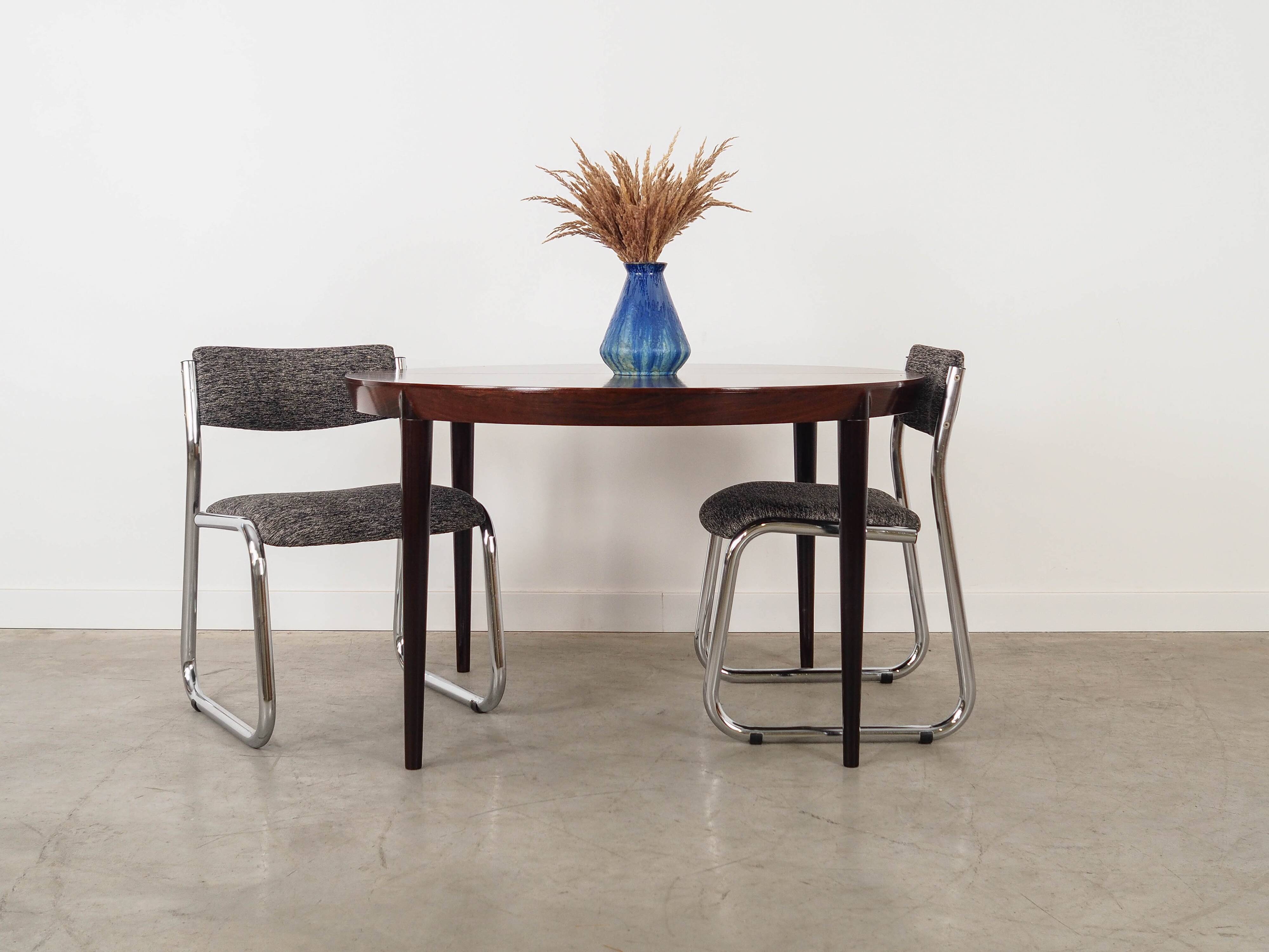 Round rosewood table, Danish design, 1960s, designer: Severin Hansen