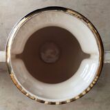 Pair of peacock vases by Hubert Bequet - Pearly ceramic - Belgium - 60s