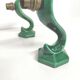 Art deco wall lamps in green ceramic