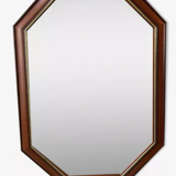Set of 11 vintage wooden mirrors >60cm