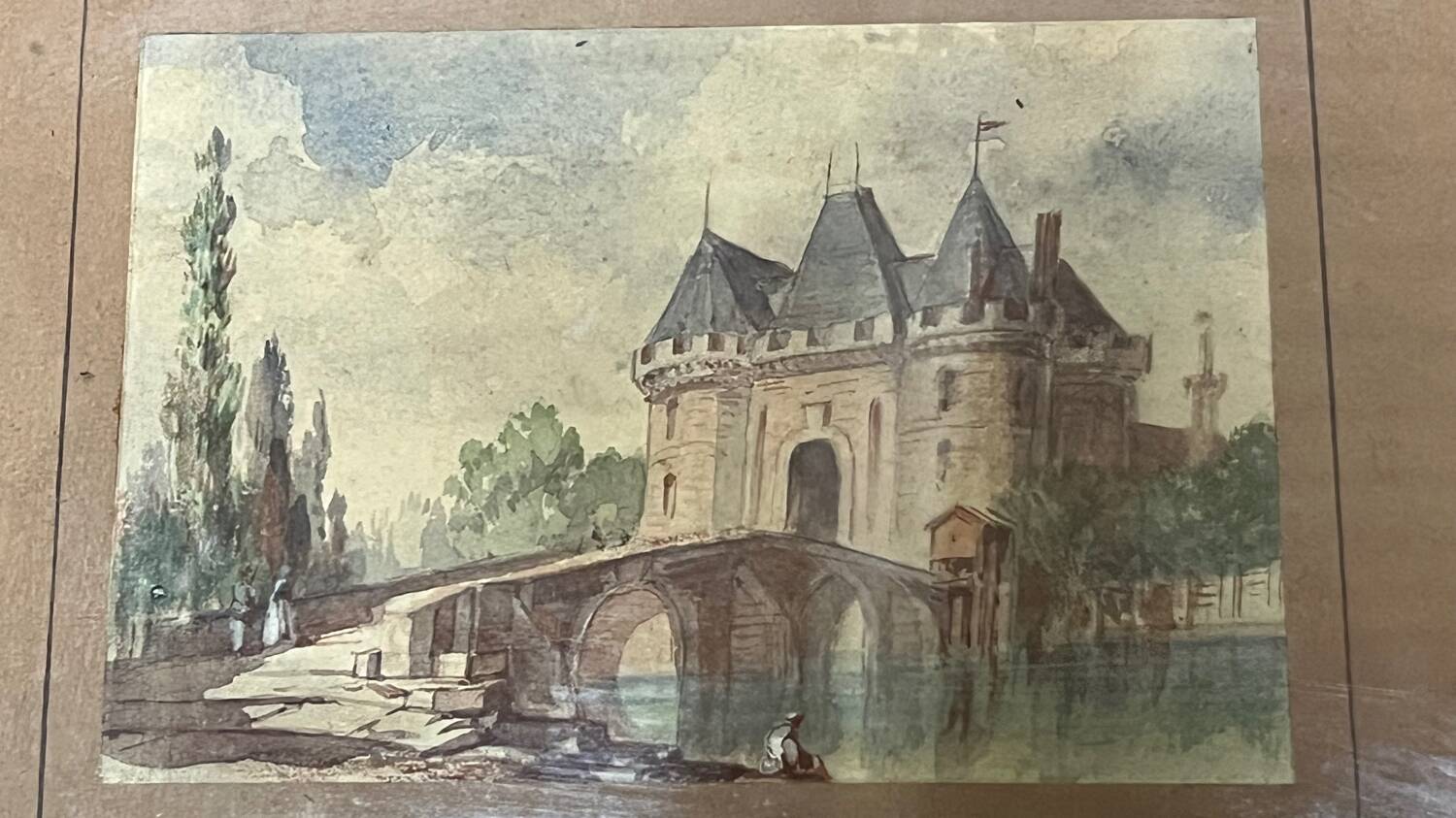 Watercolor R of Moraine 12 x 8