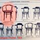 Fauteuil Thonet B9 dit Le Corbusier 1902 assise bois