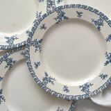 4 assiettes plates en terre de fer « Athènes » Clairefontaine
