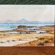 Aquarelle signée Michèle Cortegiani, paysage de Sicile