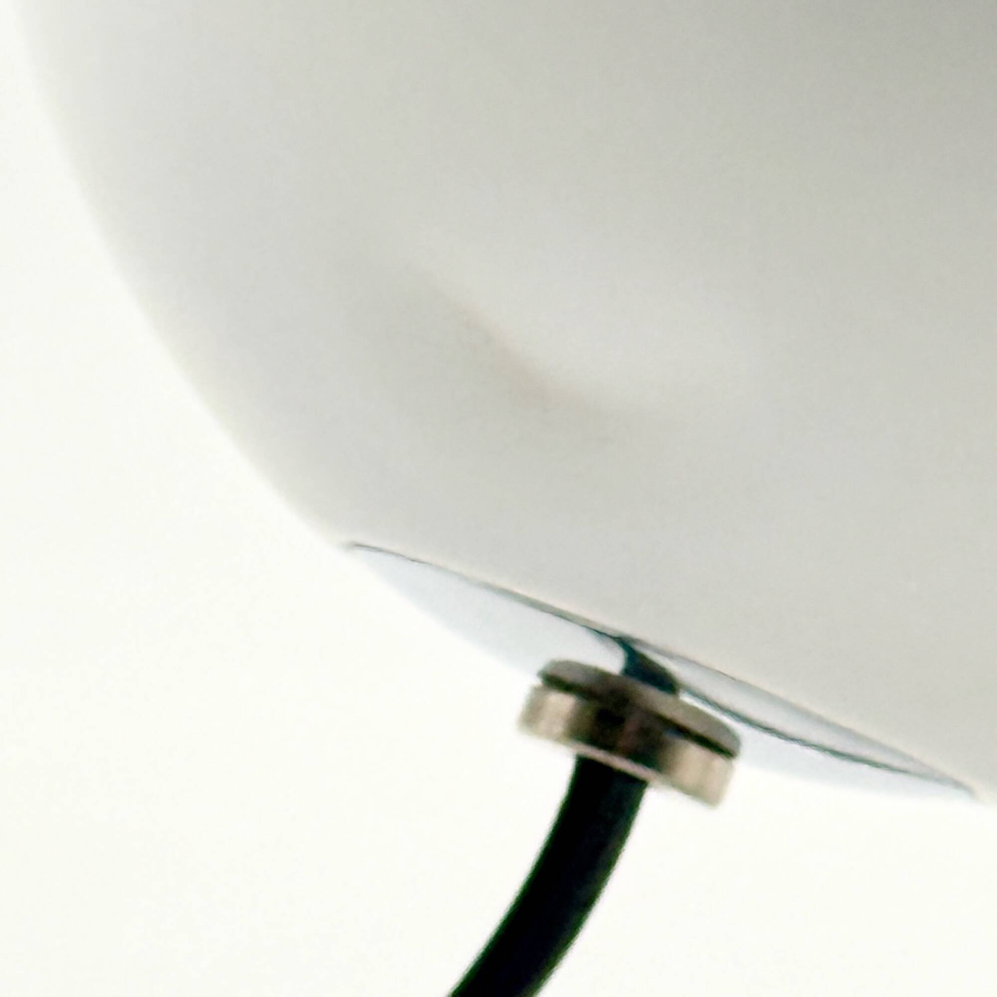 Lampe de table eyeball Targetti chrome design spatial Italie années 70
