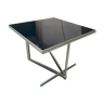 Coffee table - aluminium and black lasca - 1960