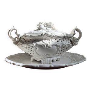 Grande soupière italienne - ancienne plateau