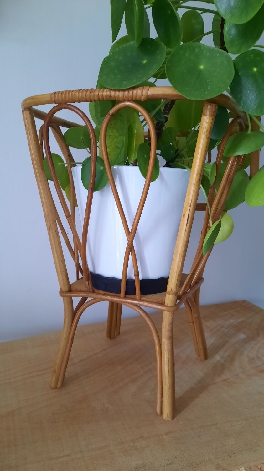 Rattan basket worker