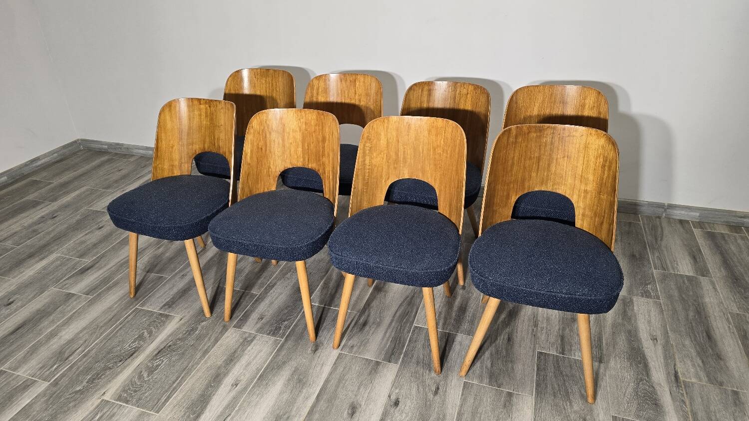 Dining Chairs by Oswald Haerdtl, 1950s, Set of 8