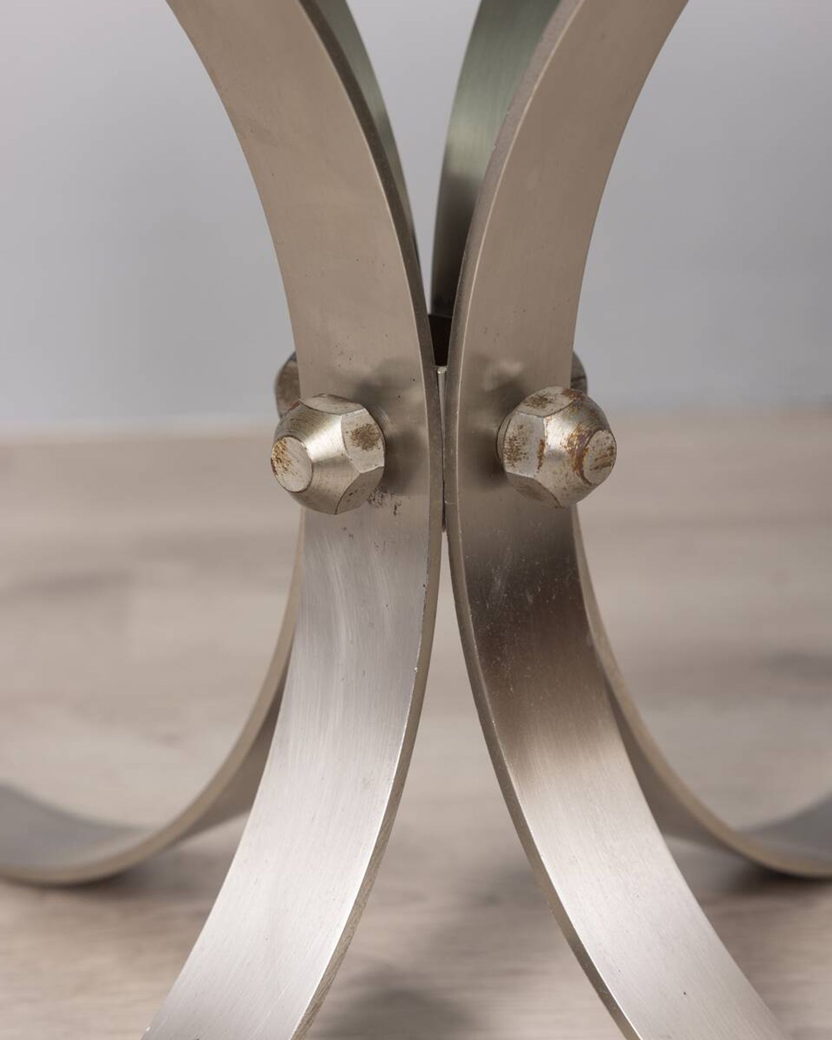 VINTAGE 1960S METAL AND GLASS COFFEE TABLE, ITALIAN DESIGN