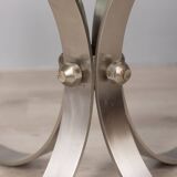 VINTAGE 1960S METAL AND GLASS COFFEE TABLE, ITALIAN DESIGN