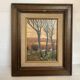 Autumn landscape painting in oil on canvas, signed.